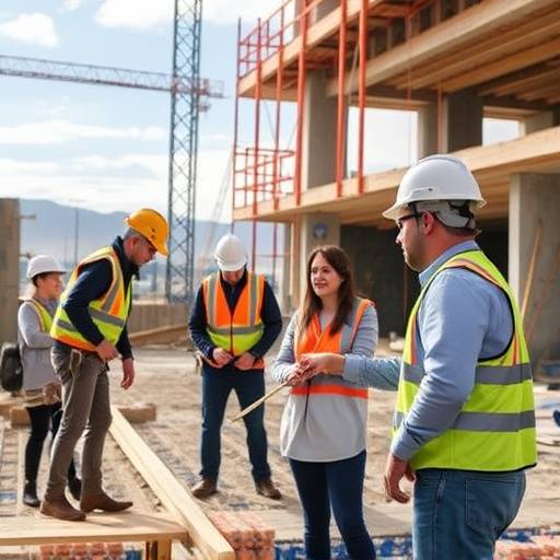 Team di Avanguardia Facciate al lavoro su un cantiere